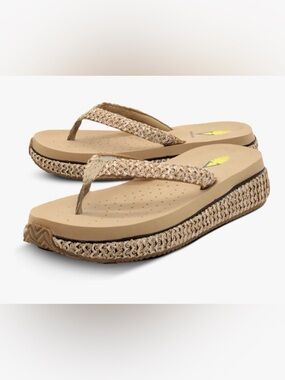 Volatile Palau Natural Raffia Flip Flop